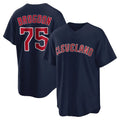 Odoa C.Guardians #75 Connor Brogdon Player Navy Game Home Stitched Jerseys