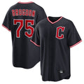 Odoa C.Guardians #75 Connor Brogdon Player Navy Home Game Stitched Jerseys