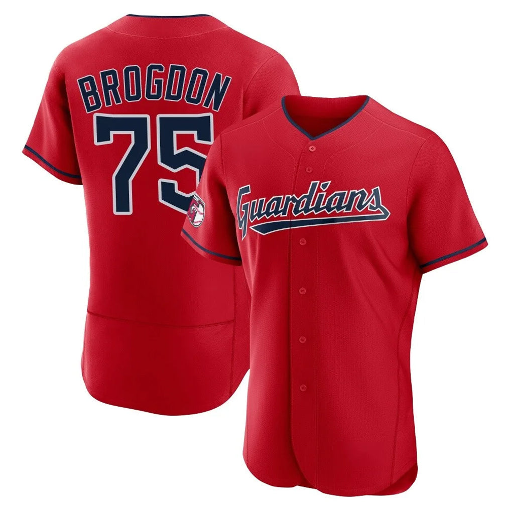 Odoa C.Guardians #75 Connor Brogdon Player Red Limited Elite Home Stitched Jerseys