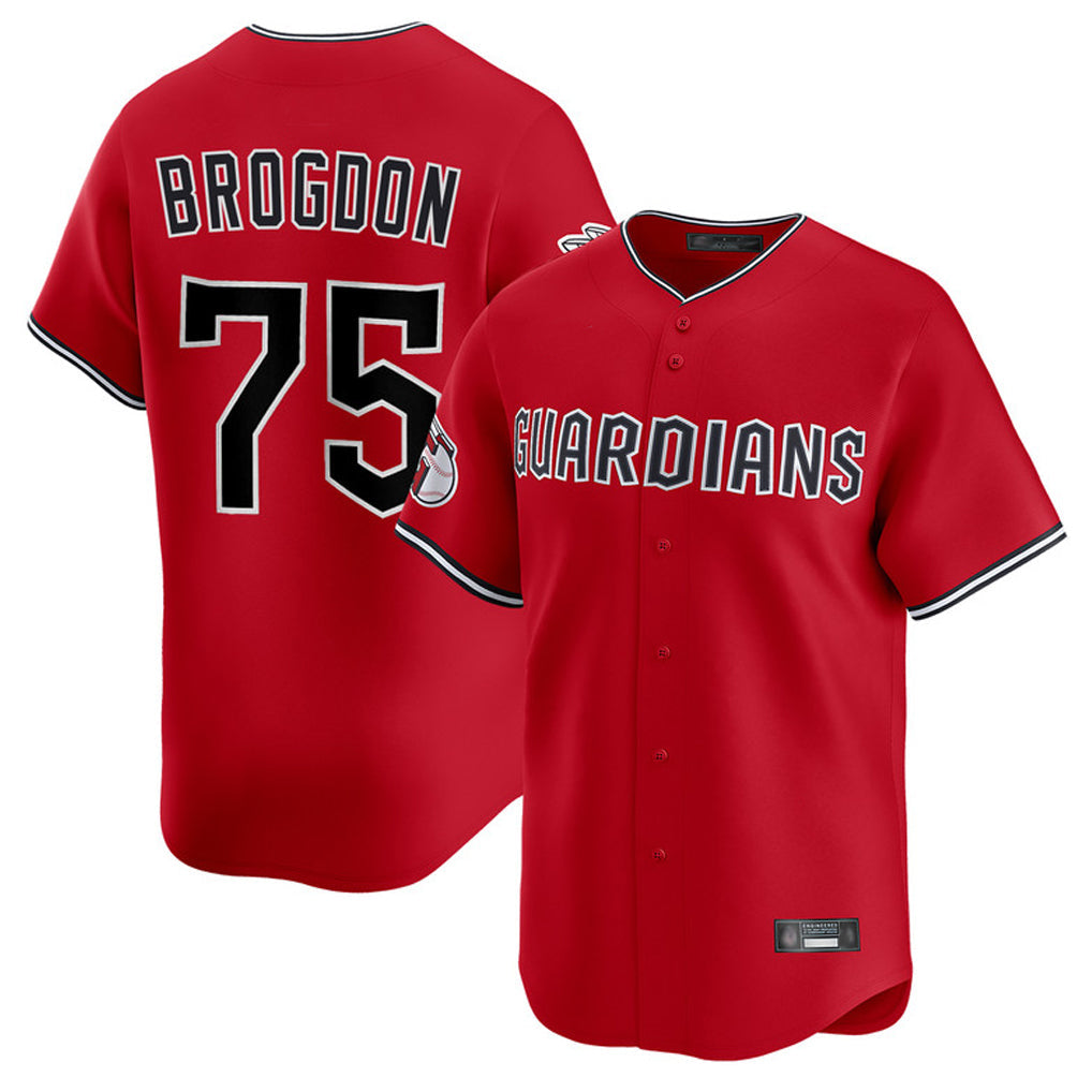 Odoa C.Guardians #75 Connor Brogdon Player Red Limited Home Stitched Jerseys