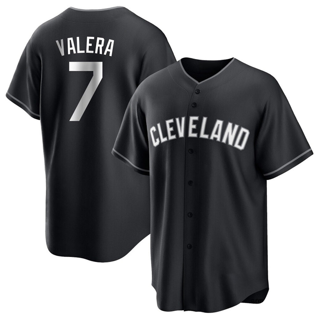 Odoa C.Guardians #7 George Valera Player Black Home Game Stitched Jerseys