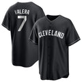 Odoa C.Guardians #7 George Valera Player Black Home Game Stitched Jerseys