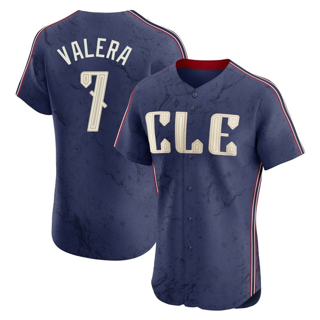 Odoa C.Guardians #7 George Valera Player Navy City Connect Limited Elite Home Stitched Jerseys