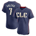 Odoa C.Guardians #7 George Valera Player Navy City Connect Limited Elite Home Stitched Jerseys