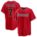 Odoa C.Guardians #7 George Valera Player Red Home Game Stitched Jerseys
