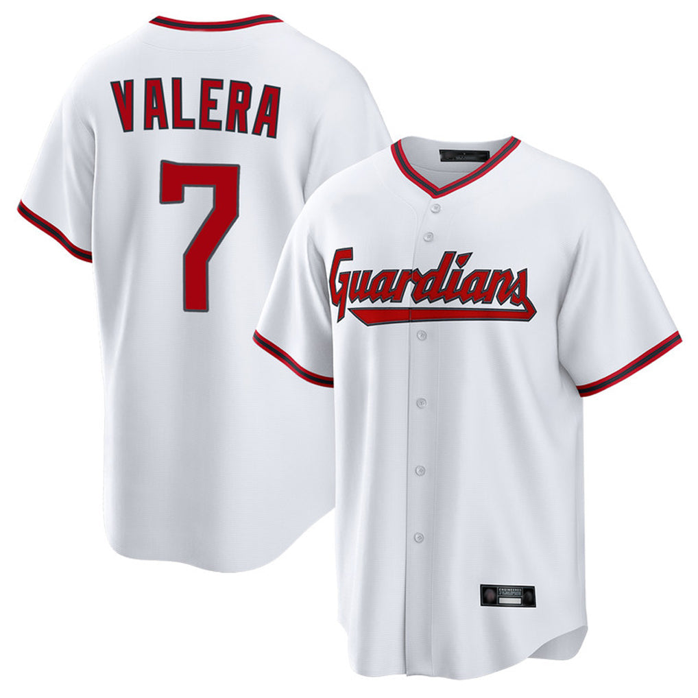 Odoa C.Guardians #7 George Valera Player White Game Home Stitched Jerseys