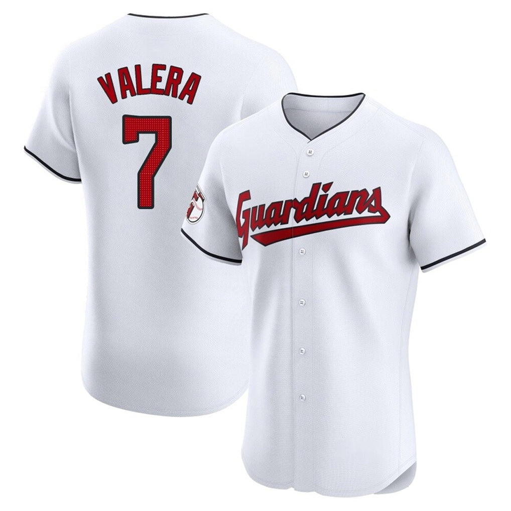 Odoa C.Guardians #7 George Valera Player White Limited Elite Home Stitched Jerseys