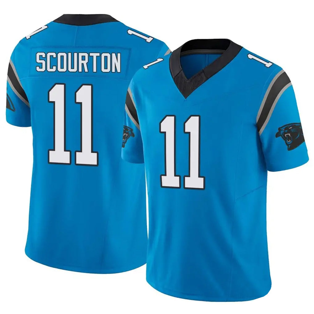 Odoa C.Panthers #11 Nic Scourton Player Blue Limited Vapor F.U.S.E. Home Game Jerseys