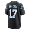 Odoa C.Panthers #17 Xavier Legette Black Team Game Player Stitched Jerseys