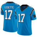 Odoa C.Panthers #17 Xavier Legette Player Blue Vapor F.U.S.E. Limited Stitched Jerseys