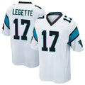Odoa C.Panthers #17 Xavier Legette Player White Home Game Stitched Jerseys
