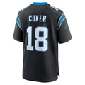 Odoa C.Panthers #18 Jalen Coker Player Black Home Game Stitched Jerseys