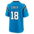 Odoa C.Panthers #18 Jalen Coker Player Blue Home Game Stitched Jerseys