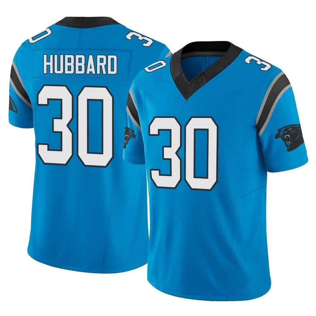 Odoa C.Panthers #30 Chuba Hubbard Player Blue Vapor F.U.S.E. Limited Home Game Stitched Jerseys