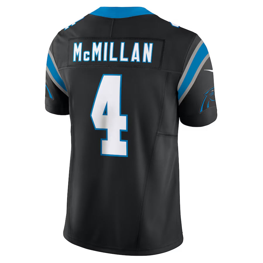 Odoa C.Panthers #4 Tetairoa McMillan Player Black Vapor F.U.S.E. Limited Stitched Jerseys