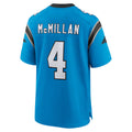 Odoa C.Panthers #4 Tetairoa McMillan Player Blue Home Game Stitched Jerseys