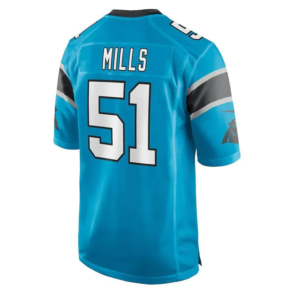 Odoa C.Panthers #51 Sam Mills Player Blue Game Stitched Jerseys