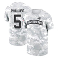 Odoa C.Panthers #5 Jaelan Phillips Player Arctic Camo Salute to Service T-Shirt Hoodies Stitched Jerseys