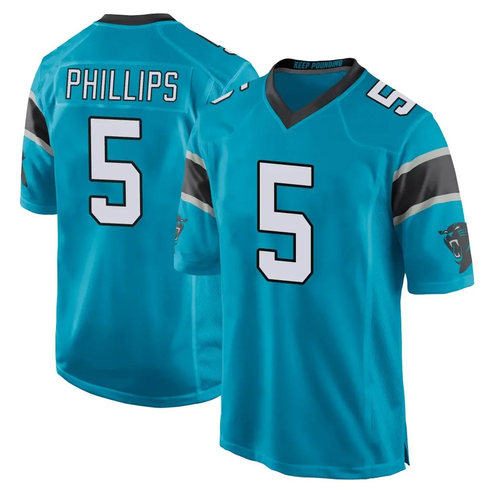 Odoa C.Panthers #5 Jaelan Phillips Player Blue Game Stitched Jerseys