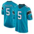 Odoa C.Panthers #5 Jaelan Phillips Player Blue Game Stitched Jerseys