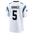 Odoa C.Panthers #5 Rico Dowdle Player White Home Game Stitched Jerseys