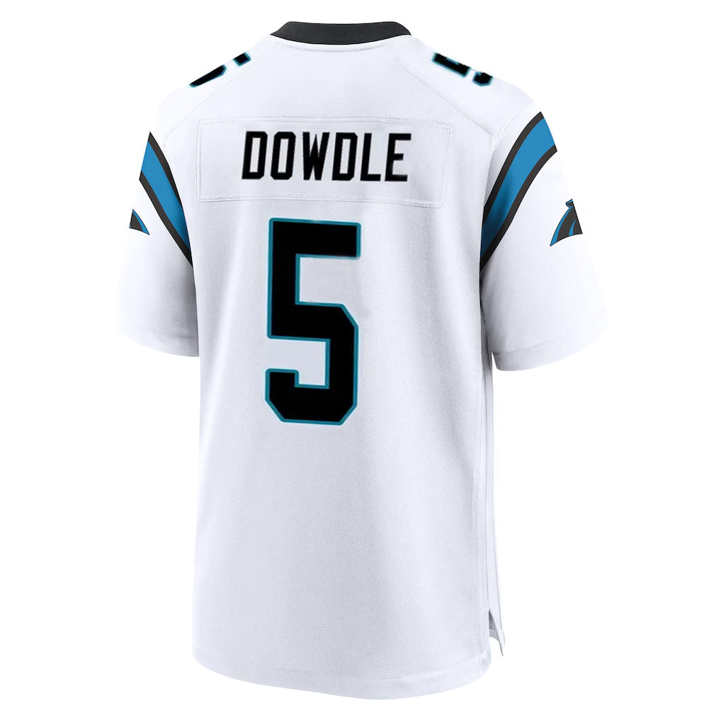 Odoa C.Panthers #5 Rico Dowdle Player White Home Game Stitched Jerseys