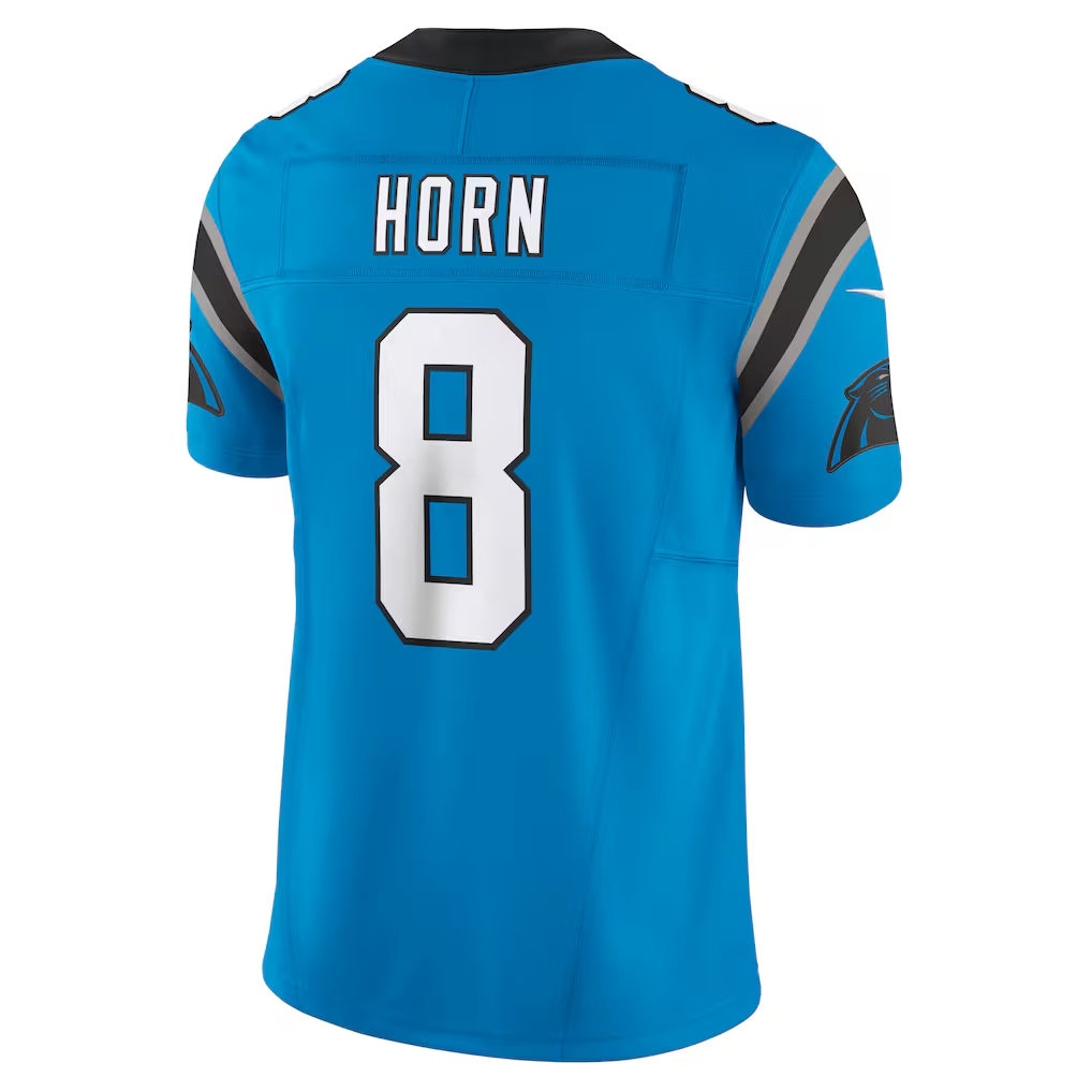 Odoa C.Panthers #8 Jaycee Horn Blue Vapor F.U.S.E. Limited Stitched Jerseys