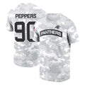 Odoa C.Panthers #90 Julius Peppers Player Arctic Camo Salute to Service T-Shirt Hoodies Stitched Jerseys