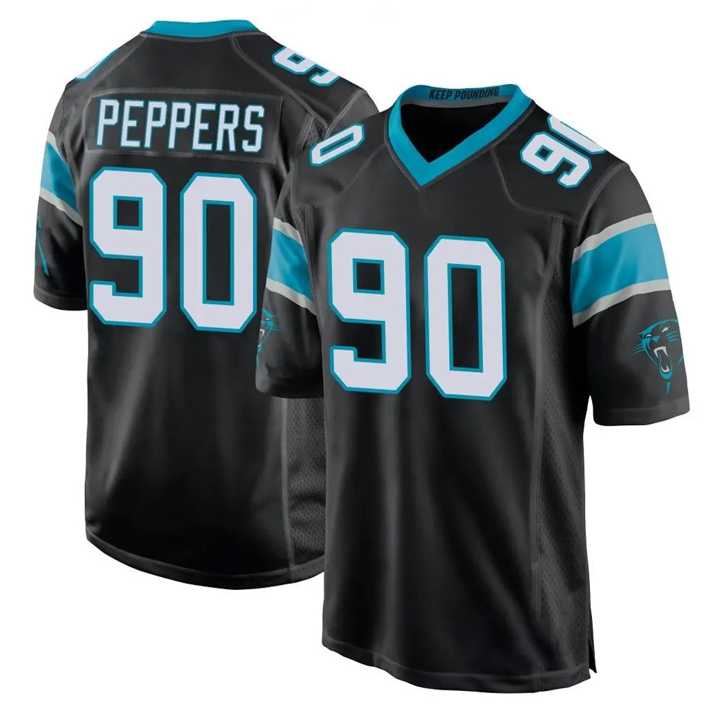 Odoa C.Panthers #90 Julius Peppers Player Black Game Stitched Jerseys