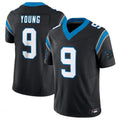 Odoa C.Panthers #9 Bryce Young Black Vapor F.U.S.E. Limited Home Game Stitched Jerseys