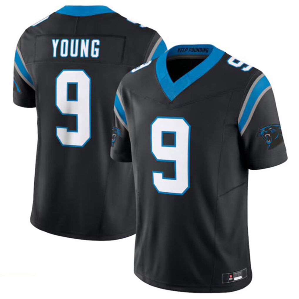 Odoa C.Panthers #9 Bryce Young Black Vapor F.U.S.E. Limited Home Game Stitched Jerseys