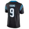Odoa C.Panthers #9 Bryce Young Black Vapor F.U.S.E. Limited Stitched Jerseys
