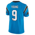 Odoa C.Panthers #9 Bryce Young Blue Vapor F.U.S.E. Limited Stitched Jerseys