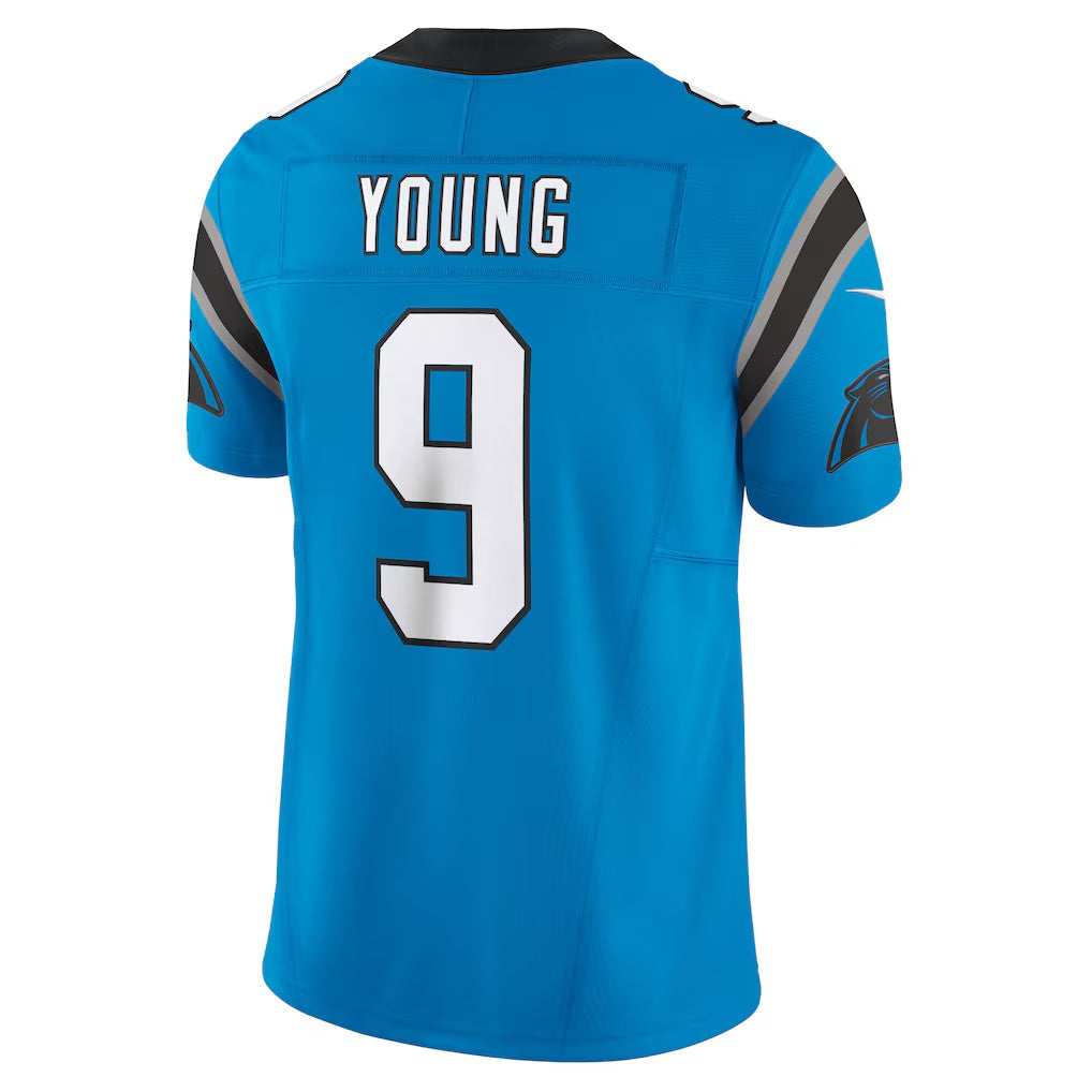 Odoa C.Panthers #9 Bryce Young Blue Vapor F.U.S.E. Limited Stitched Jerseys