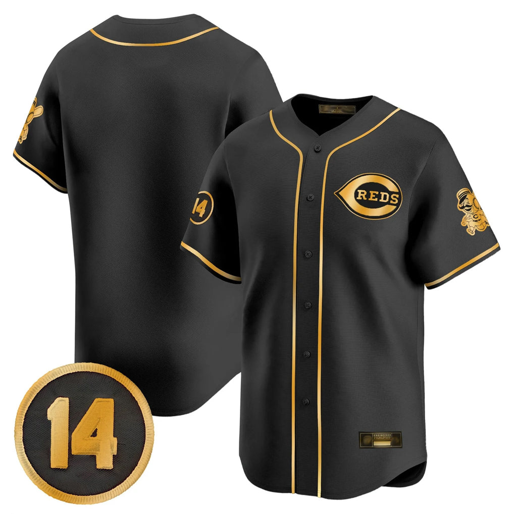 Odoa C.Reds Black-Gold Vapor Premier Limited Home Blank Player Stitched Jerseys