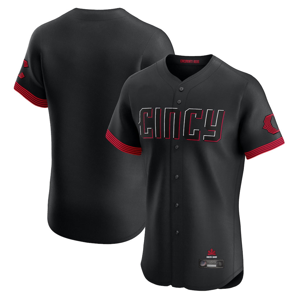 Odoa C.Reds Black City Connect Limited Elite Home Blank Player Stitched Jerseys