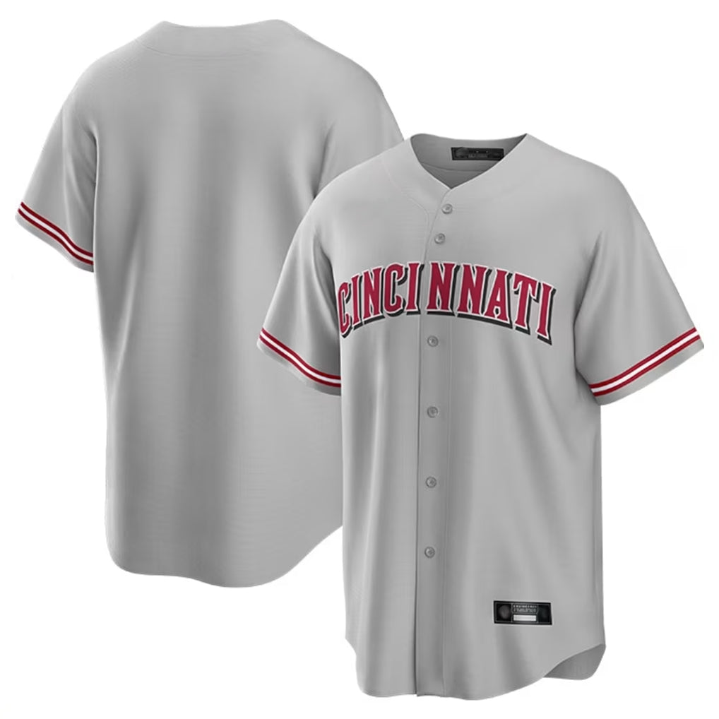 Odoa C.Reds Gray Home Game Blank Player Stitched Jerseys