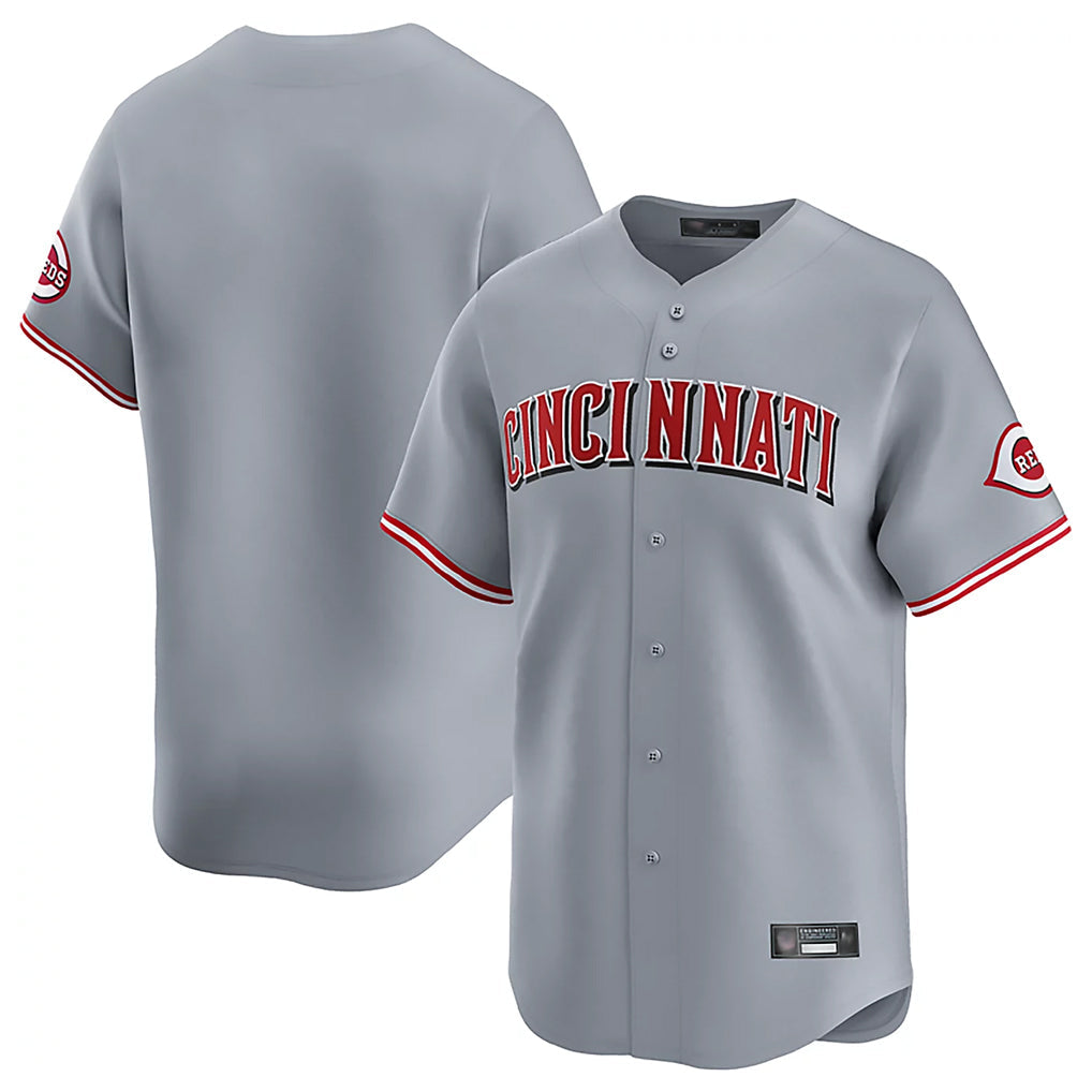 Odoa C.Reds Gray Home Limited Blank Player Stitched Jerseys