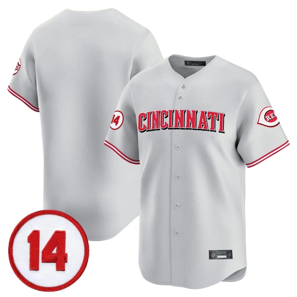 Odoa C.Reds Gray Vapor Premier Limited Home Blank Player Stitched Jerseys