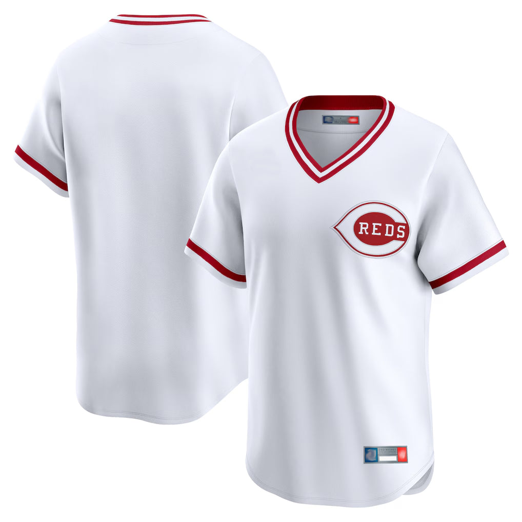 Odoa C.Reds White Cooperstown Collection Limited T-shirt Home Blank Player Stitched Jerseys
