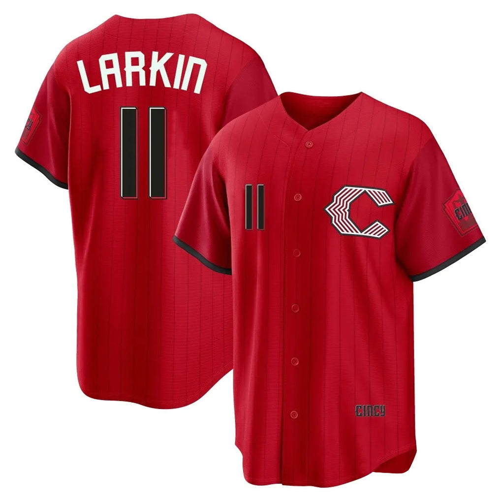 Odoa C.Reds #11 Barry Larkin Player Red 2026 City Connect Home Game Stitched Jerseys