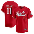 Odoa C.Reds #11 Barry Larkin Player Red Home Limited Stitched Jerseys