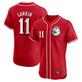 Odoa C.Reds #11 Barry Larkin Player Red Limited Elite Home Game Stitched Jerseys