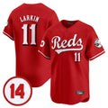 Odoa C.Reds #11 Barry Larkin Player Red Vapor Premier Limited Home Stitched Jerseys