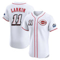 Odoa C.Reds #11 Barry Larkin Player White Speedway Classic Limited Elite Home Stitched Jerseys