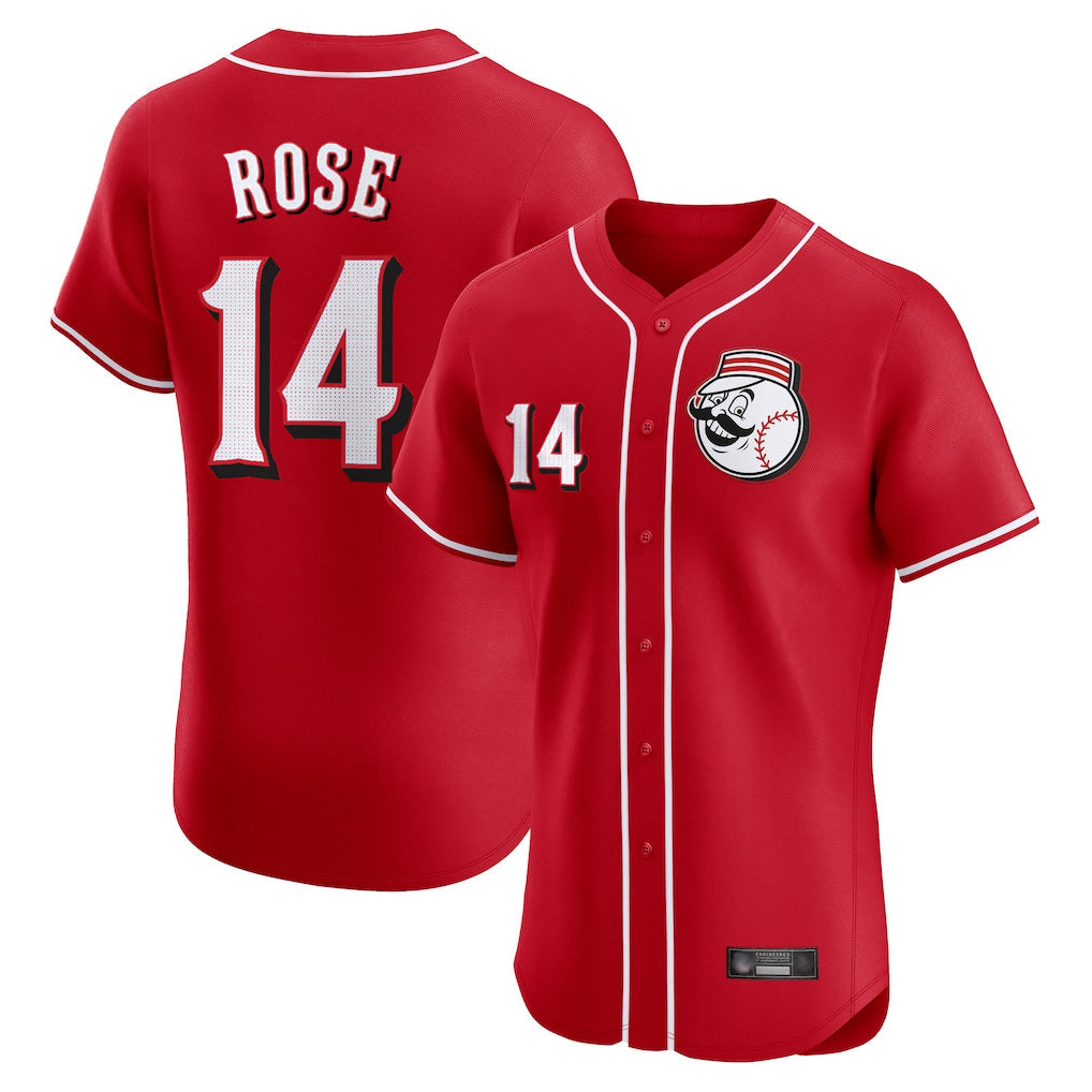 Odoa C.Reds #14 Pete Rose Player Red Limited Elite Home Game Stitched Jerseys