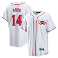 Odoa C.Reds #14 Pete Rose Player White Game Home Stitched Jerseys