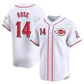 Odoa C.Reds #14 Pete Rose Player White Home Limited Stitched Jerseys