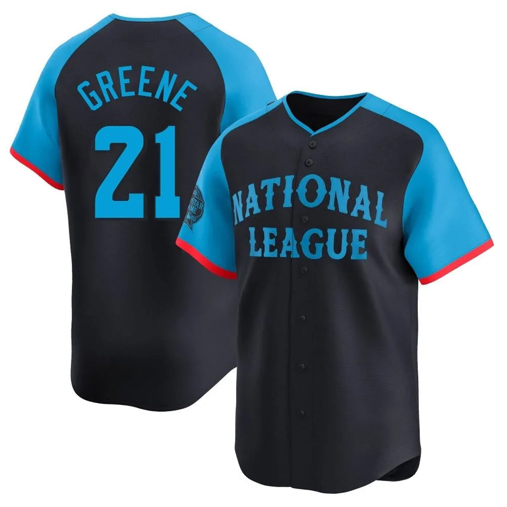 Odoa C.Reds #21 Hunter Greene Player Navy Limited National League All-Star Game Stitched Jerseys
