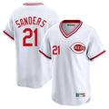 Odoa C.Reds #21 Hunter Greene Player White Cooperstown Collection Limited T-shirt Home Stitched Jerseys